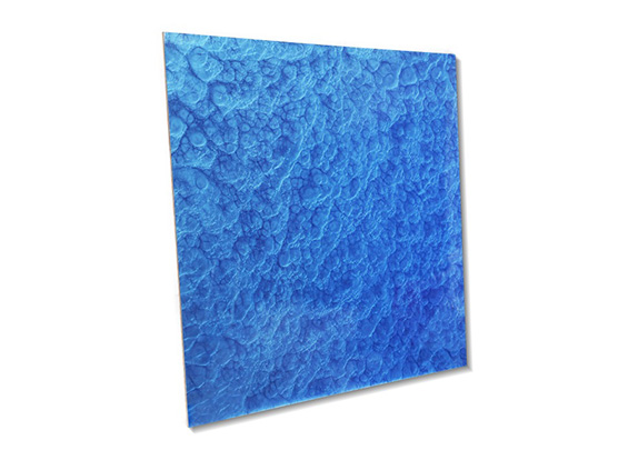 FC321 blue 3d marble wall panel